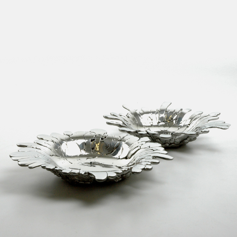 Splash, pewter bowls by Tim Parsons